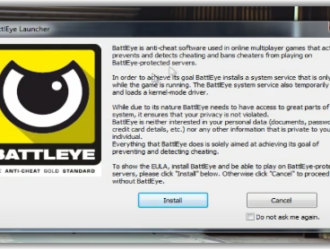 Failed to install BattlEye Service версии 4,5 – решение